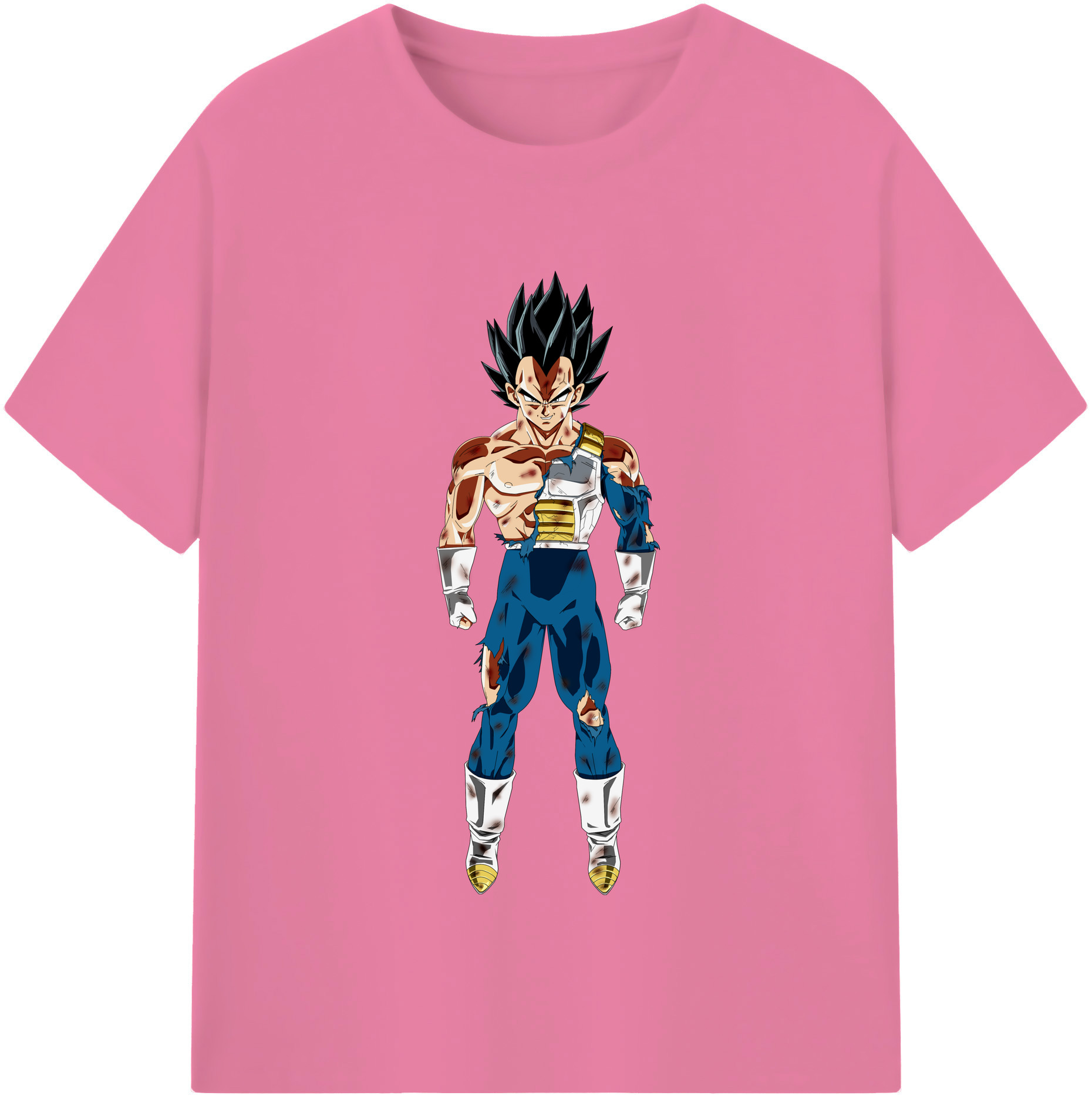 （画像用） ドラゴンボール ベジータ四世（Bejīta Yonsei）DRAGON BALL Vegeta IV 綿100％半袖Tシャツ（フロントプリント）